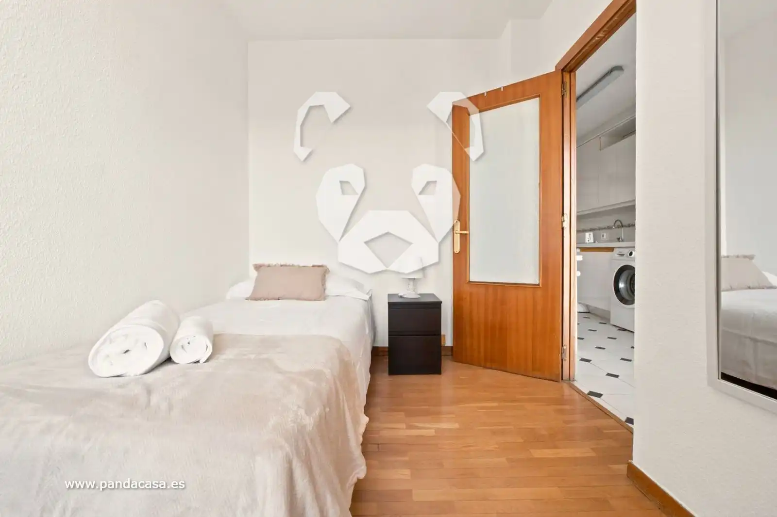 Schlafzimmer von Wohnung zur Miete in Madrid mit Heizung und Möbliert