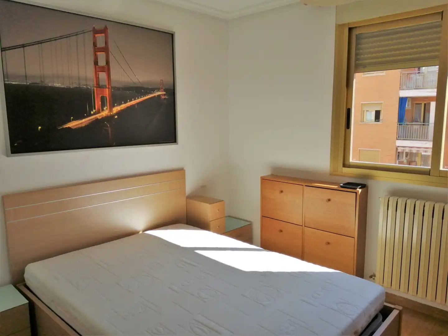 Bedroom of Flat for rent in Zaragoza  with Air Conditioner, Heating and Parquet flooring