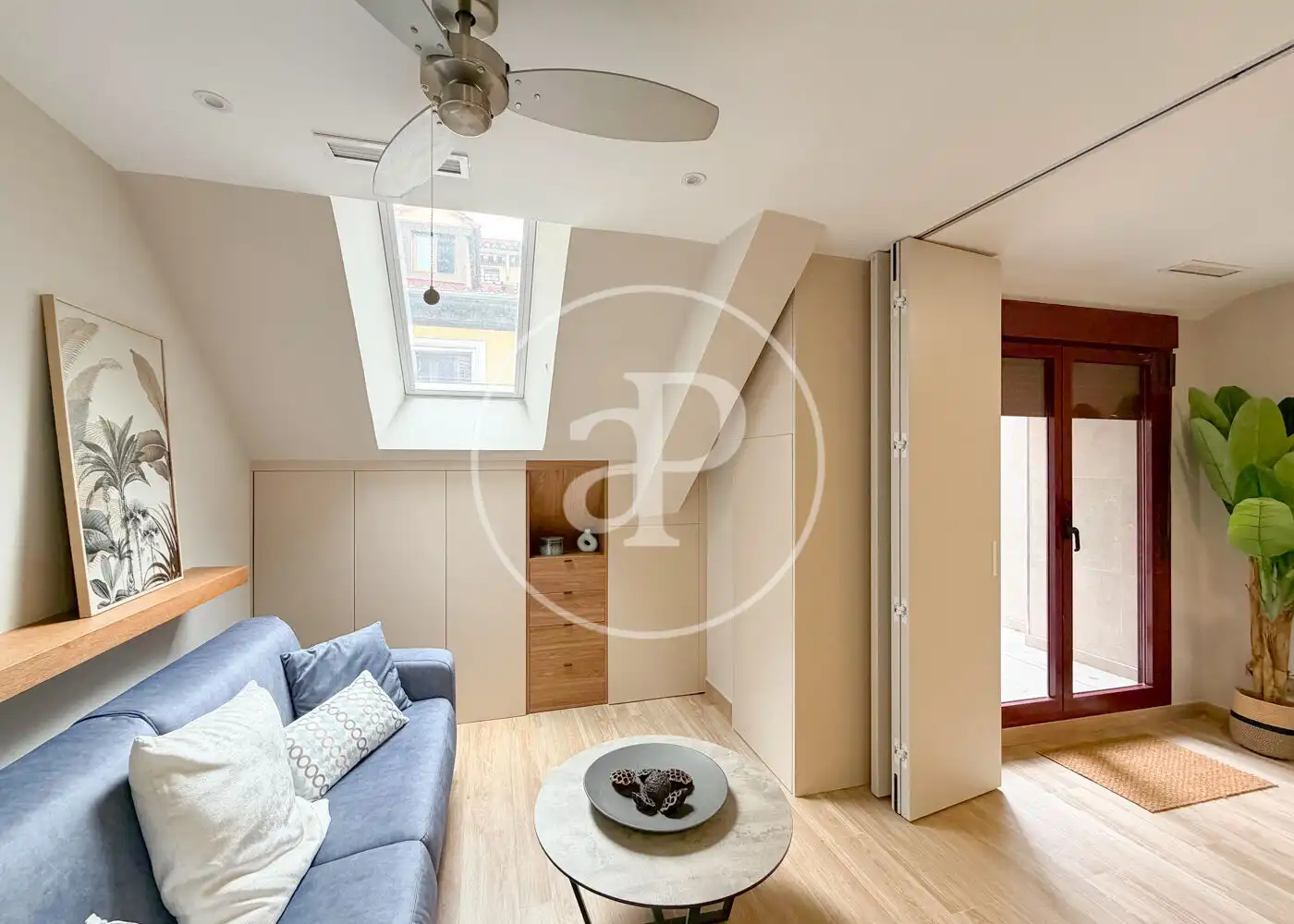 Sala de estar de Piso en venta en  Madrid Capital con Aire acondicionado, Calefacción y Amueblado