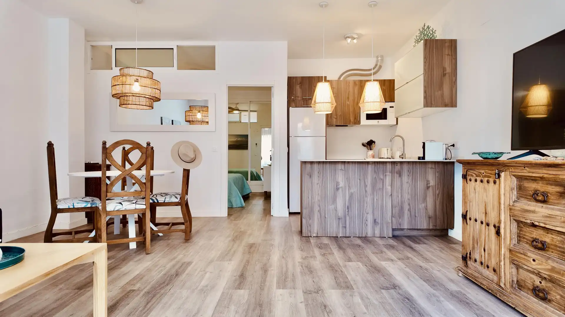 Cuina de Apartament en venda en Benalmádena amb Aire condicionat, Calefacció i Jardí privat