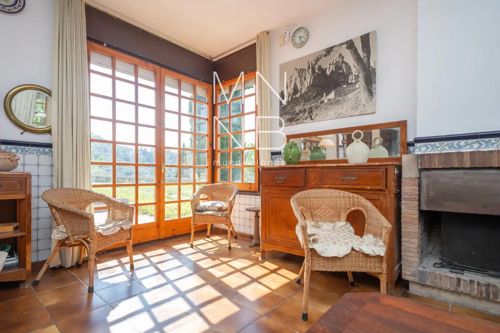 Garten von Haus oder Chalet zur Miete in Òrrius mit Heizung, Schwimmbad und Möbliert