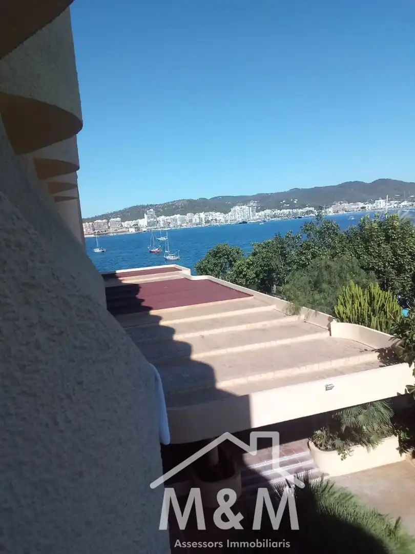Terraza de Apartamento en venta en Sant Josep de sa Talaia con Balcón y Piscina comunitaria