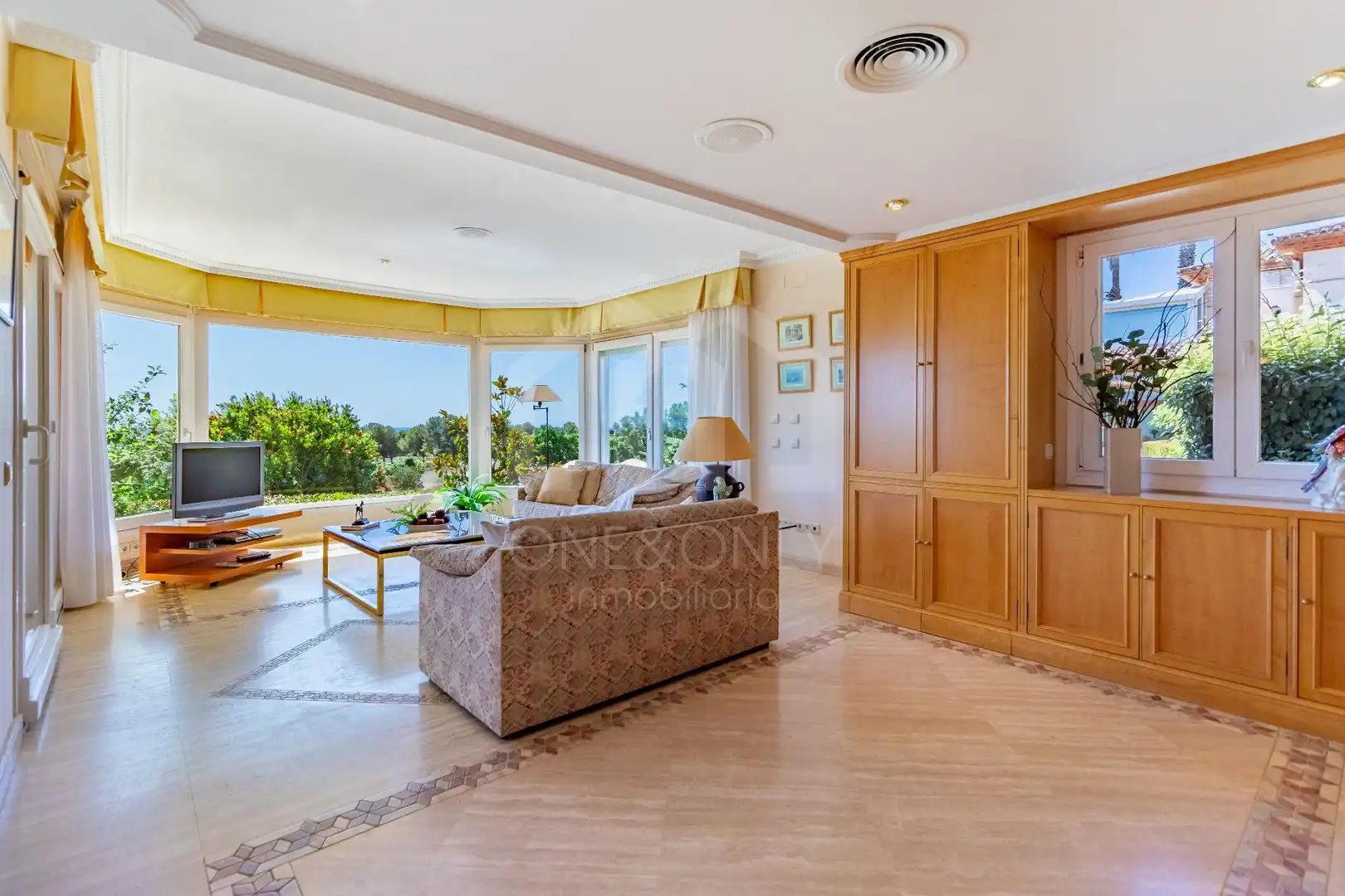Sala de estar de Casa o chalet de alquiler en Mont-roig del Camp con Aire acondicionado, Calefacción y Jardín privado