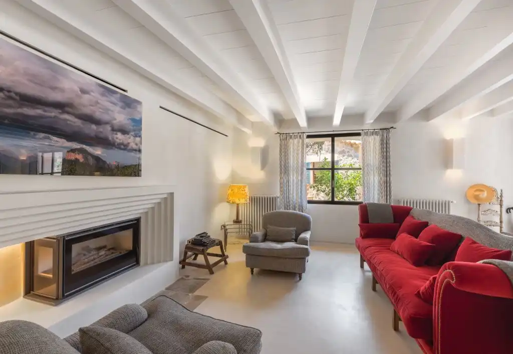 Living room of Country homes for sale in Deià  with Air Conditioner, Heating and Terrace