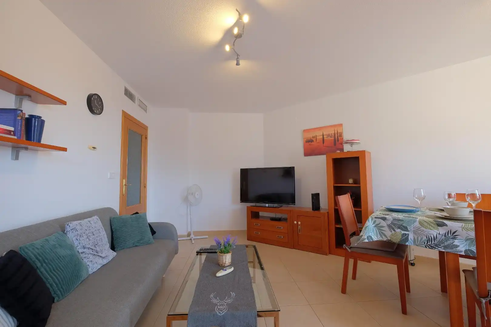 Living room of Attic for sale in Calpe / Calp  with Air Conditioner, Heating and Private garden