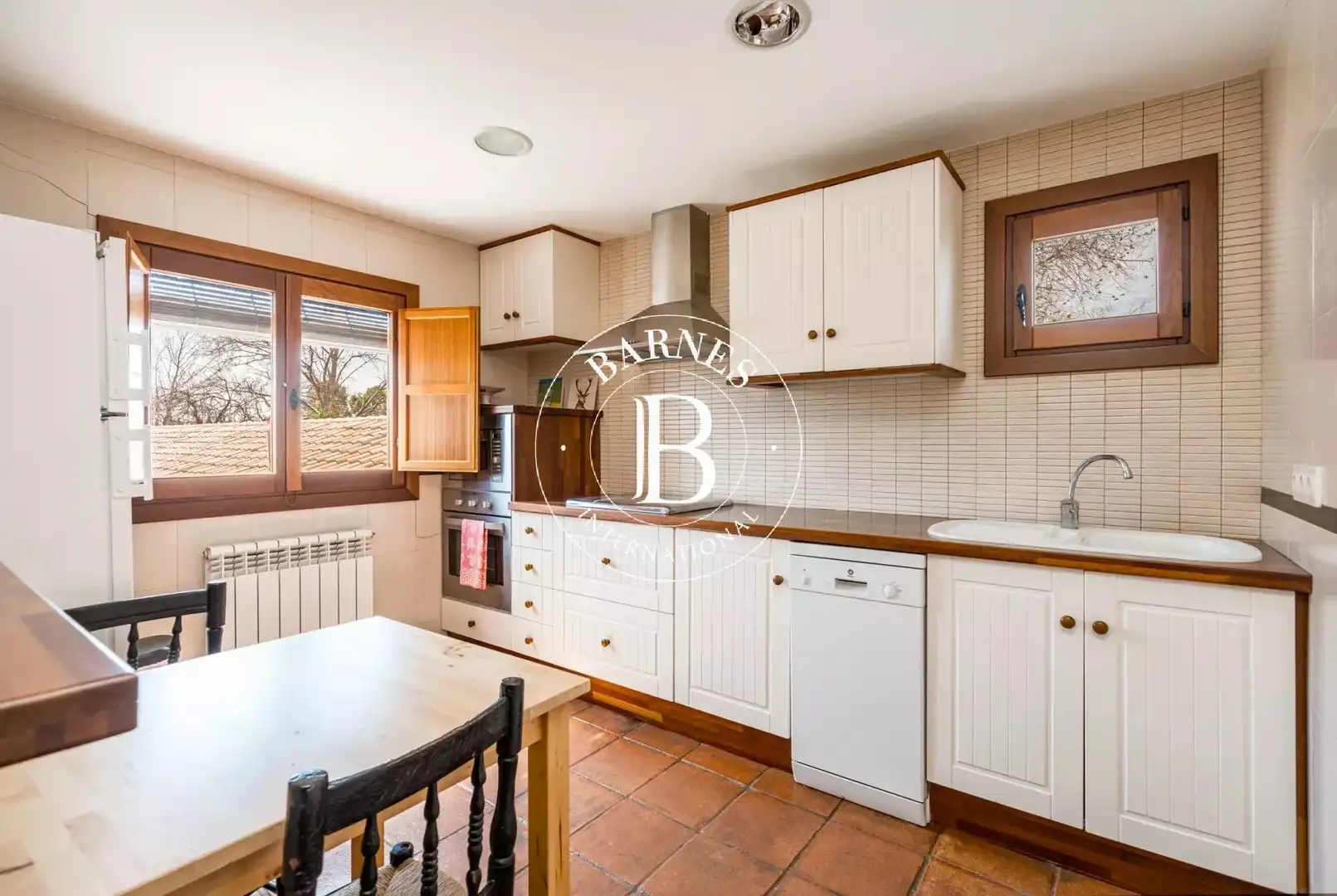 Cocina de Casa o chalet en venta en Alcázar de San Juan con Jardín privado, Piscina y Amueblado