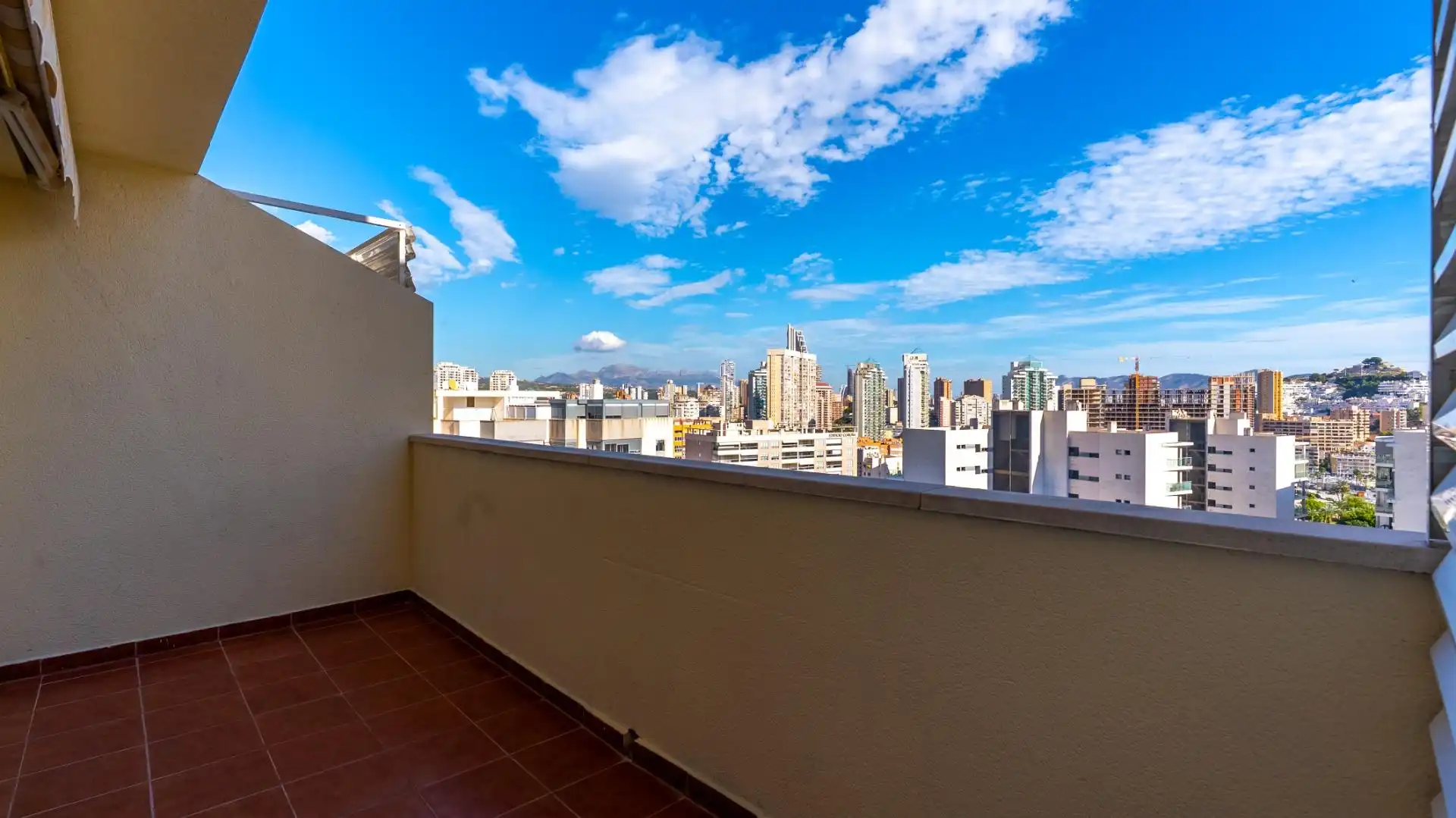 Balcony of Attic for rent in Villajoyosa / La Vila Joiosa  with Air Conditioner, Heating and Private garden