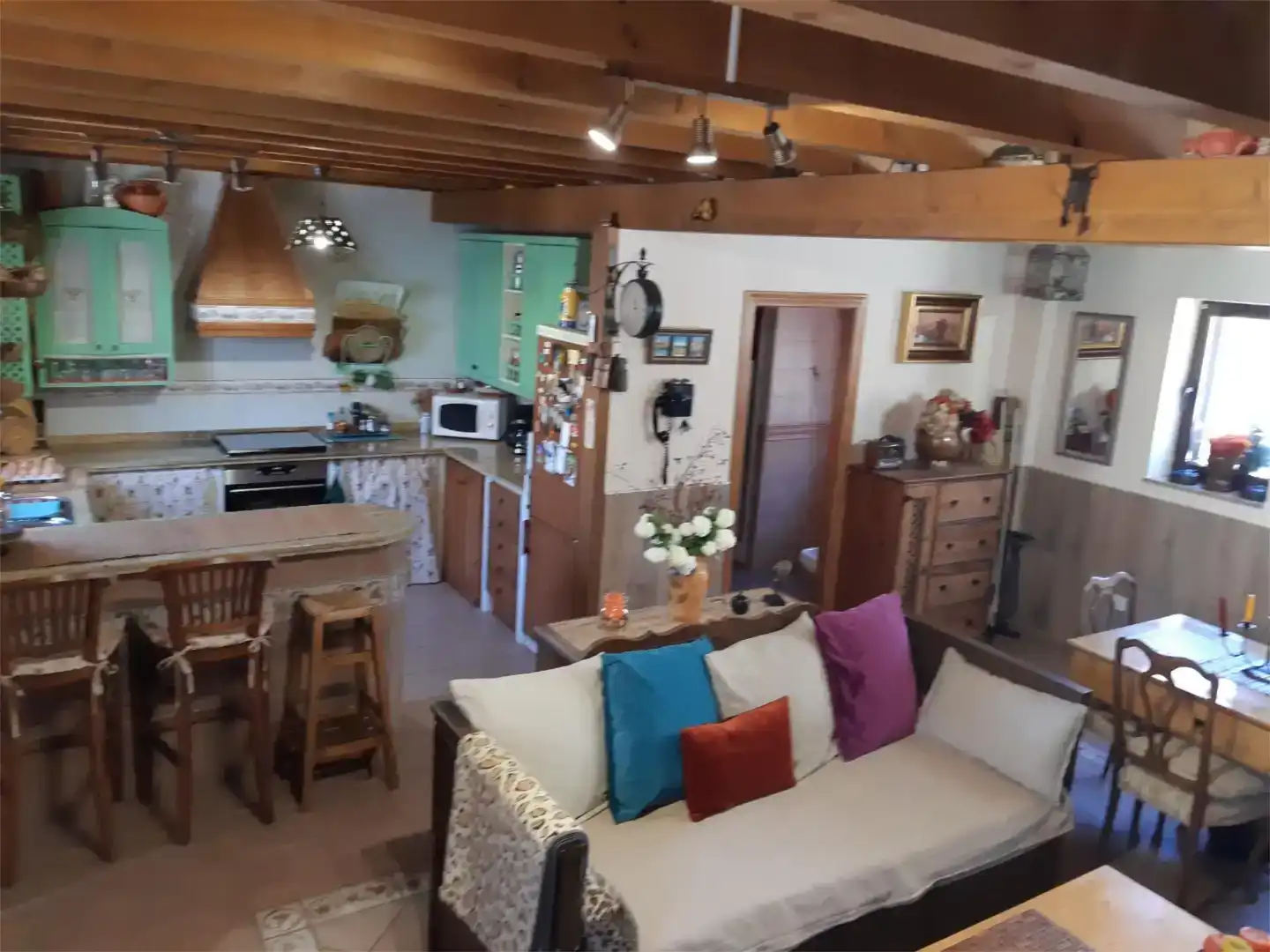 Cocina de Casa adosada en venta en Carrocera con Trastero, Amueblado y Horno