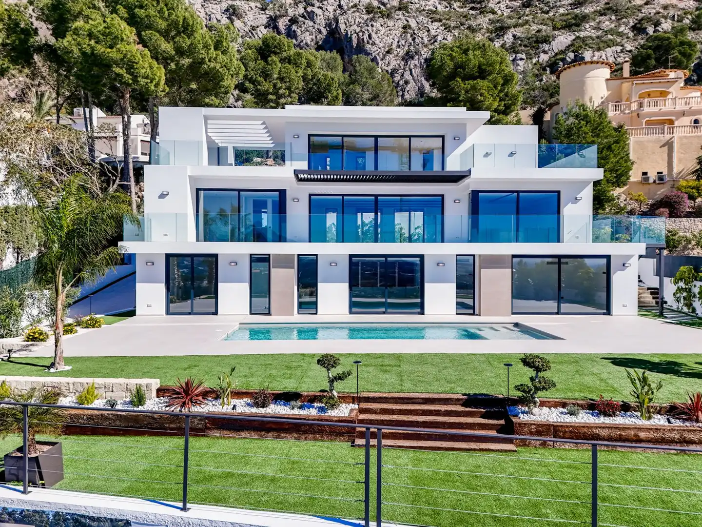 Vista exterior de Casa o chalet en venta en Altea con Aire acondicionado, Calefacción y Jardín privado