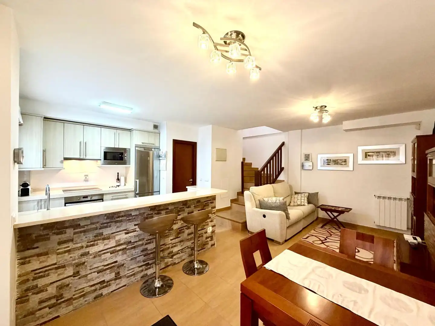 Küche von Wohnung zum Verkauf in Miengo mit Heizung, Terrasse und Abstellraum