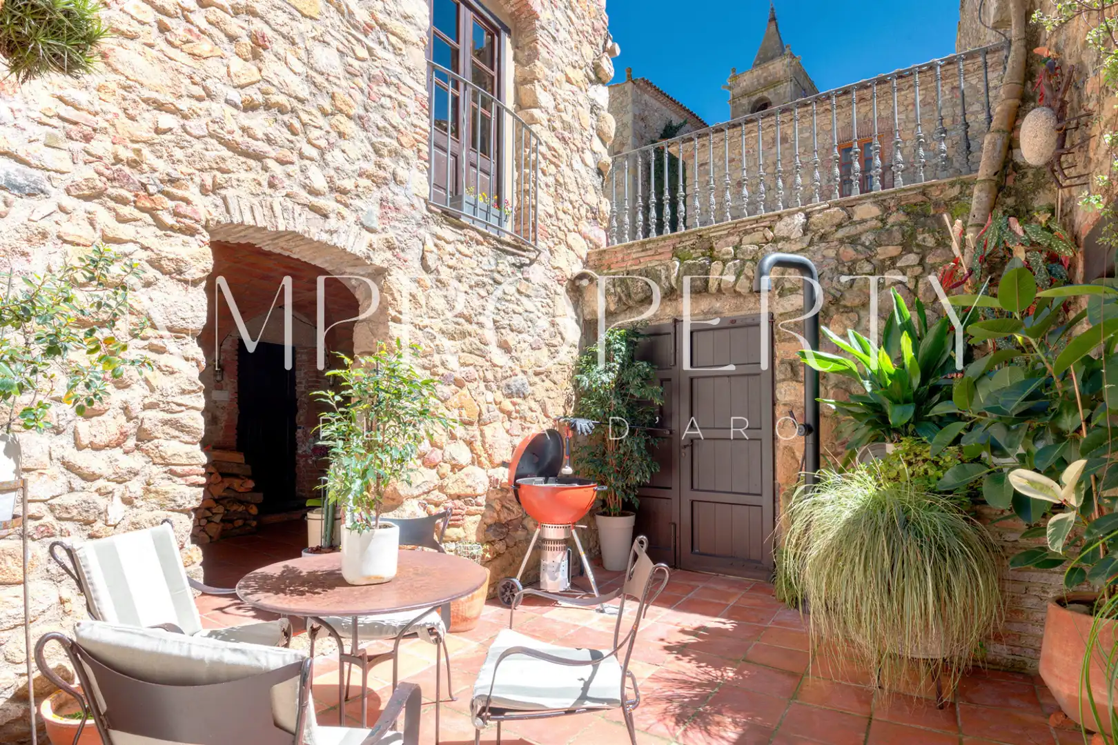Terraza de Finca rústica de alquiler en Castell d'Aro, Platja d'Aro i s'Agaró con Jardín privado, Terraza y Amueblado