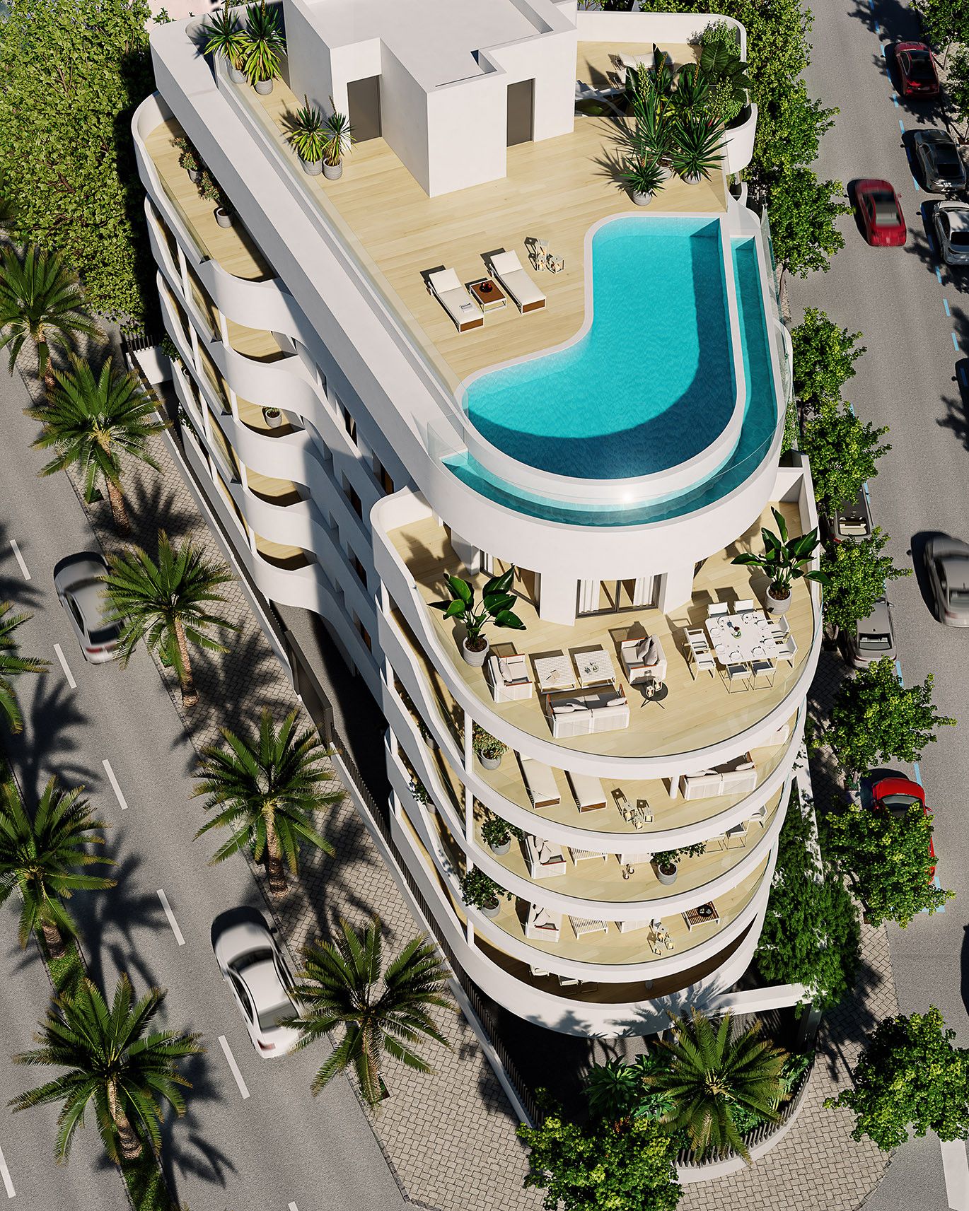 Piscina de Apartament en venda en Torremolinos amb Aire condicionat, Calefacció i Terrassa