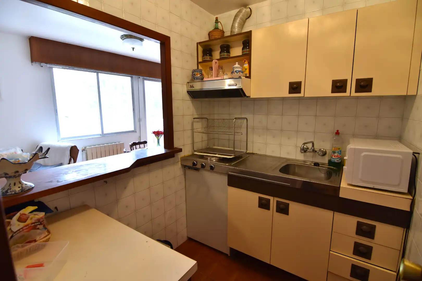 Cocina de Piso en venta en Pontedeume con Calefacción, Parquet y Terraza