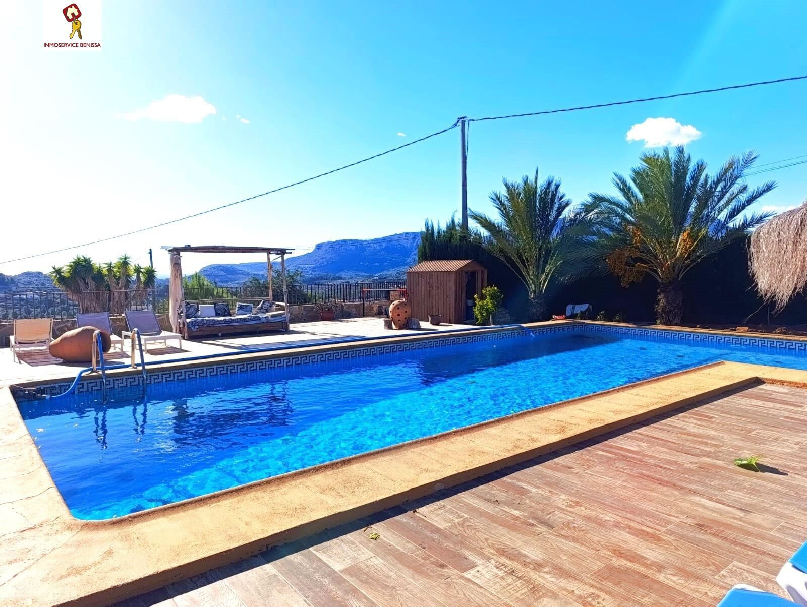Swimming pool of House or chalet to rent in Benissa  with Air Conditioner, Heating and Private garden