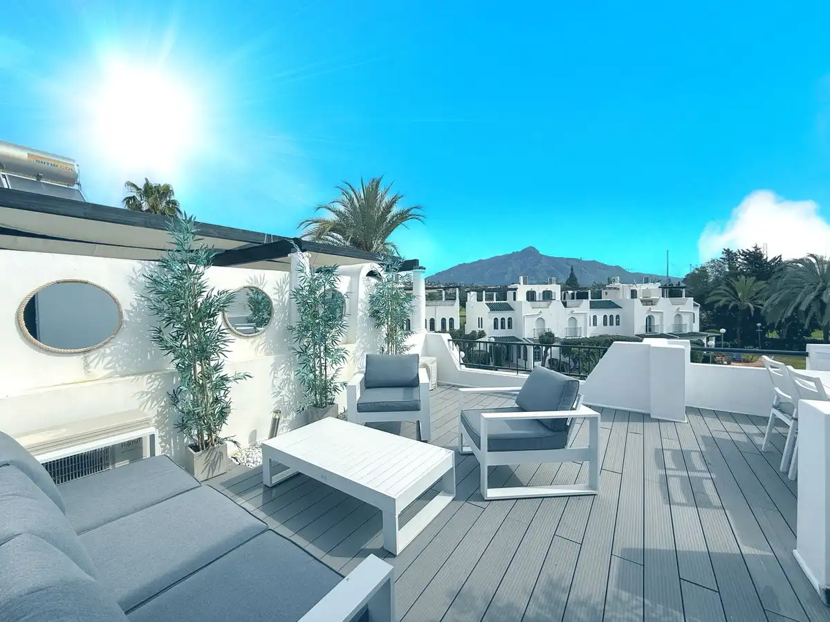 Terrace of Detached homes for rent in Marbella  with Air Conditioner, Heating and Private garden