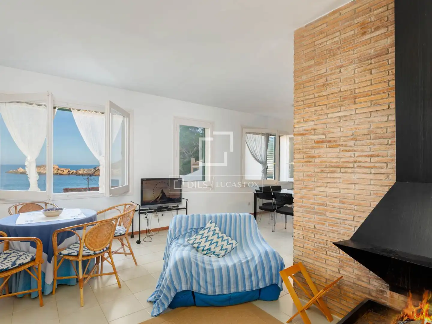 Wohnzimmer von Haus oder Chalet zum Verkauf in Begur mit Heizung, Terrasse und Abstellraum