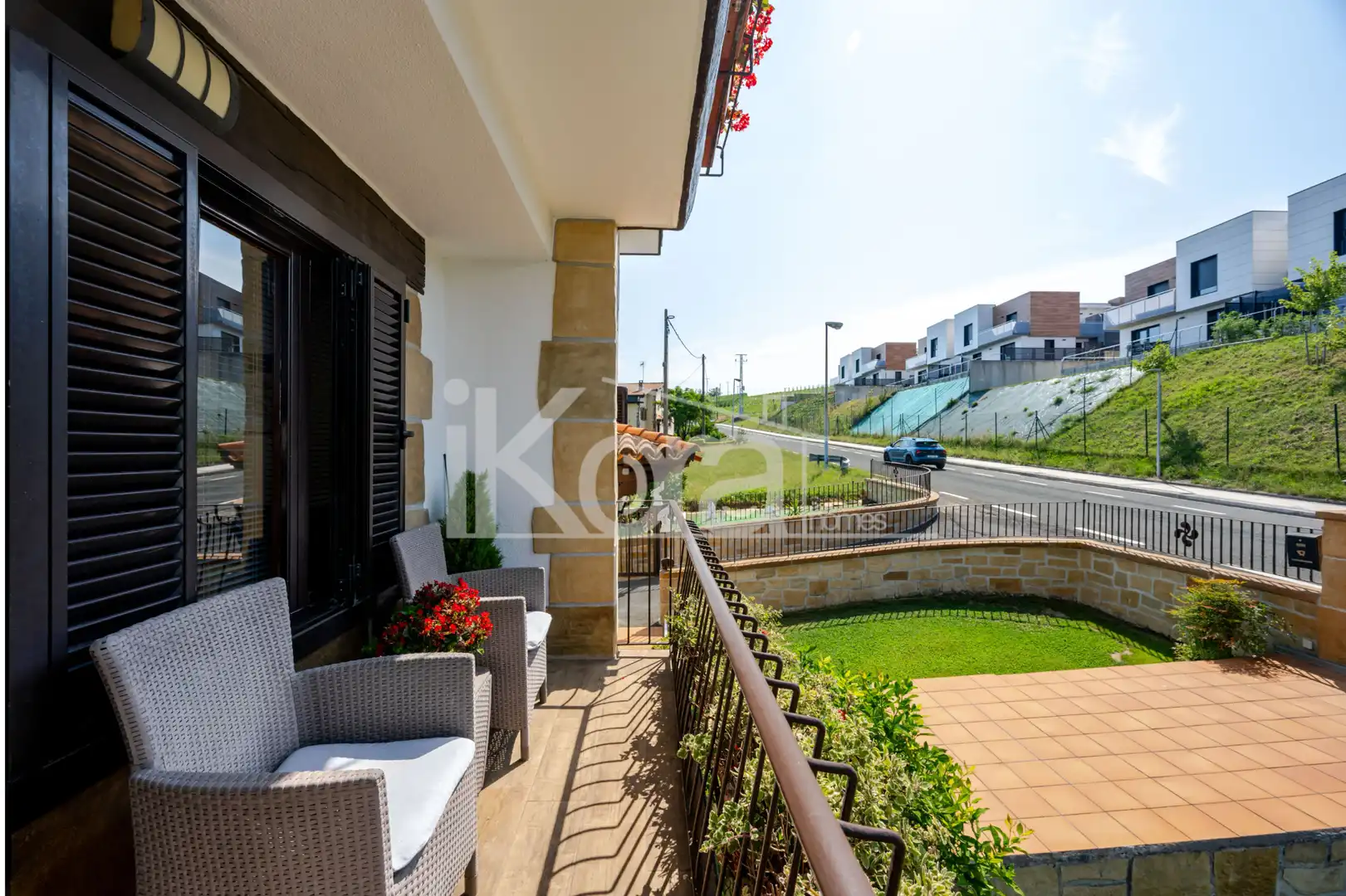 Terrassa de Casa o xalet en venda en Lasarte-Oria amb Calefacció, Jardí privat i Parquet