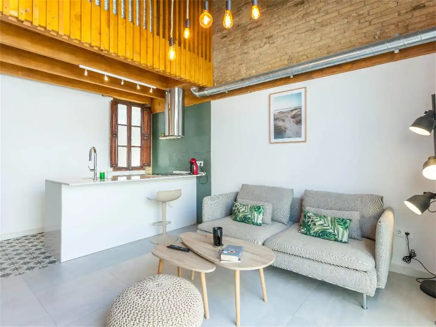 Sala d'estar de Apartament de lloguer en  Valencia Capital amb Aire condicionat
