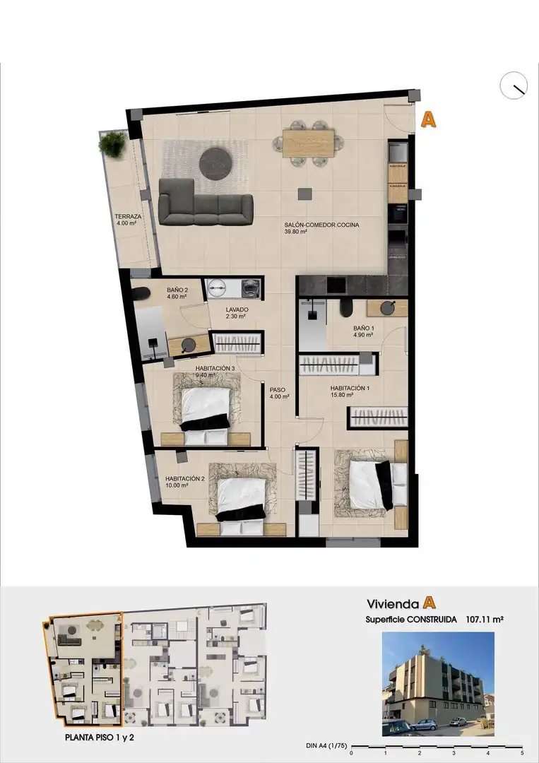 Appartement compact avec terrasse à vendre à Catral, imagen 8