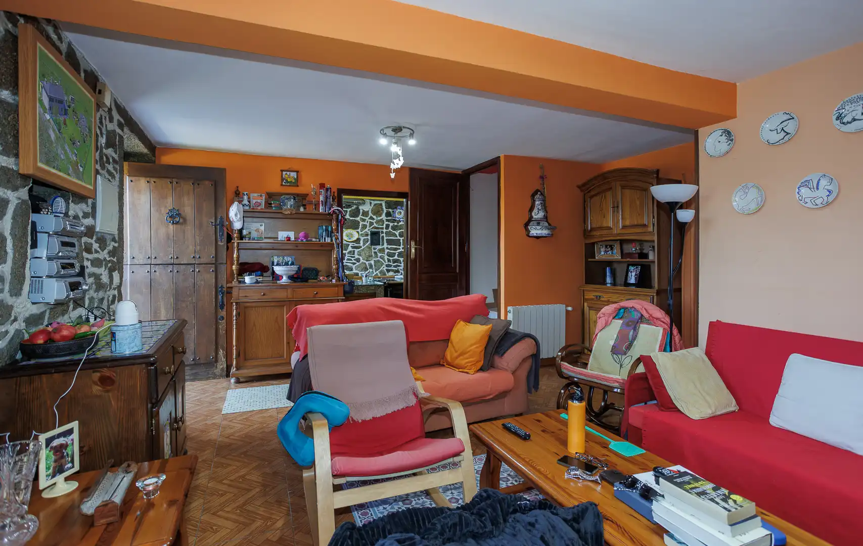 Living room of Country homes for sale in Guitiriz  with Furnished