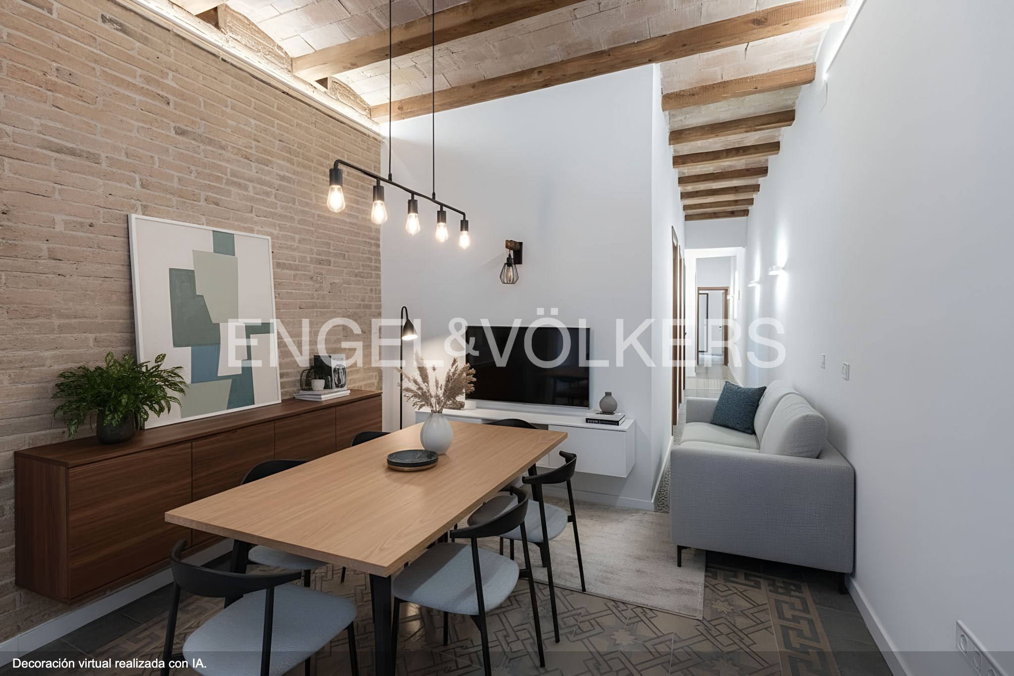Menjador de Apartament en venda en  Barcelona Capital amb Calefacció, Terrassa i Traster