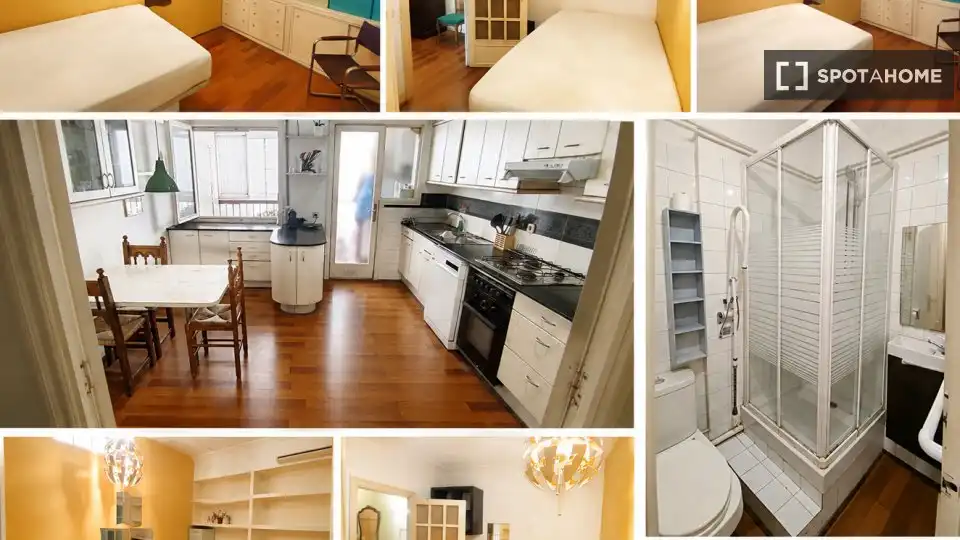 Kitchen of Flat for rent in Barcelona  with Air Conditioner, Heating and Furnished