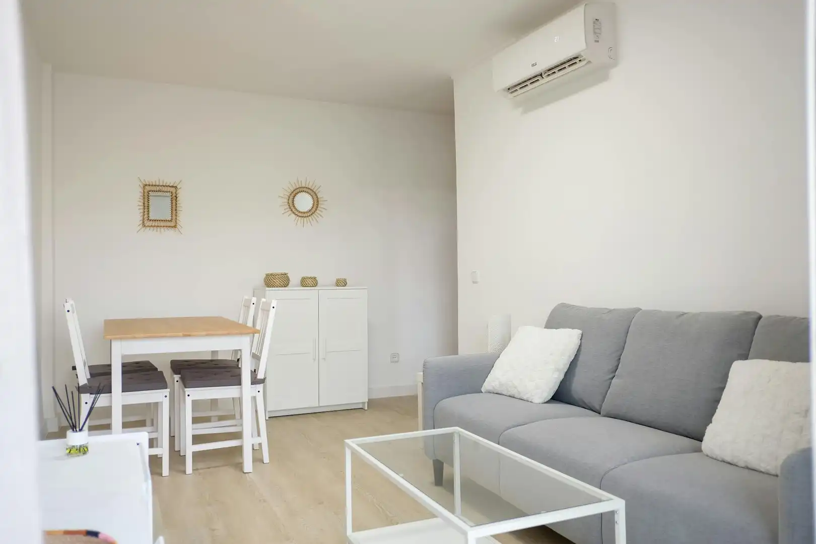 Sala d'estar de Pis de lloguer en Getafe amb Aire condicionat, Calefacció i Moblat