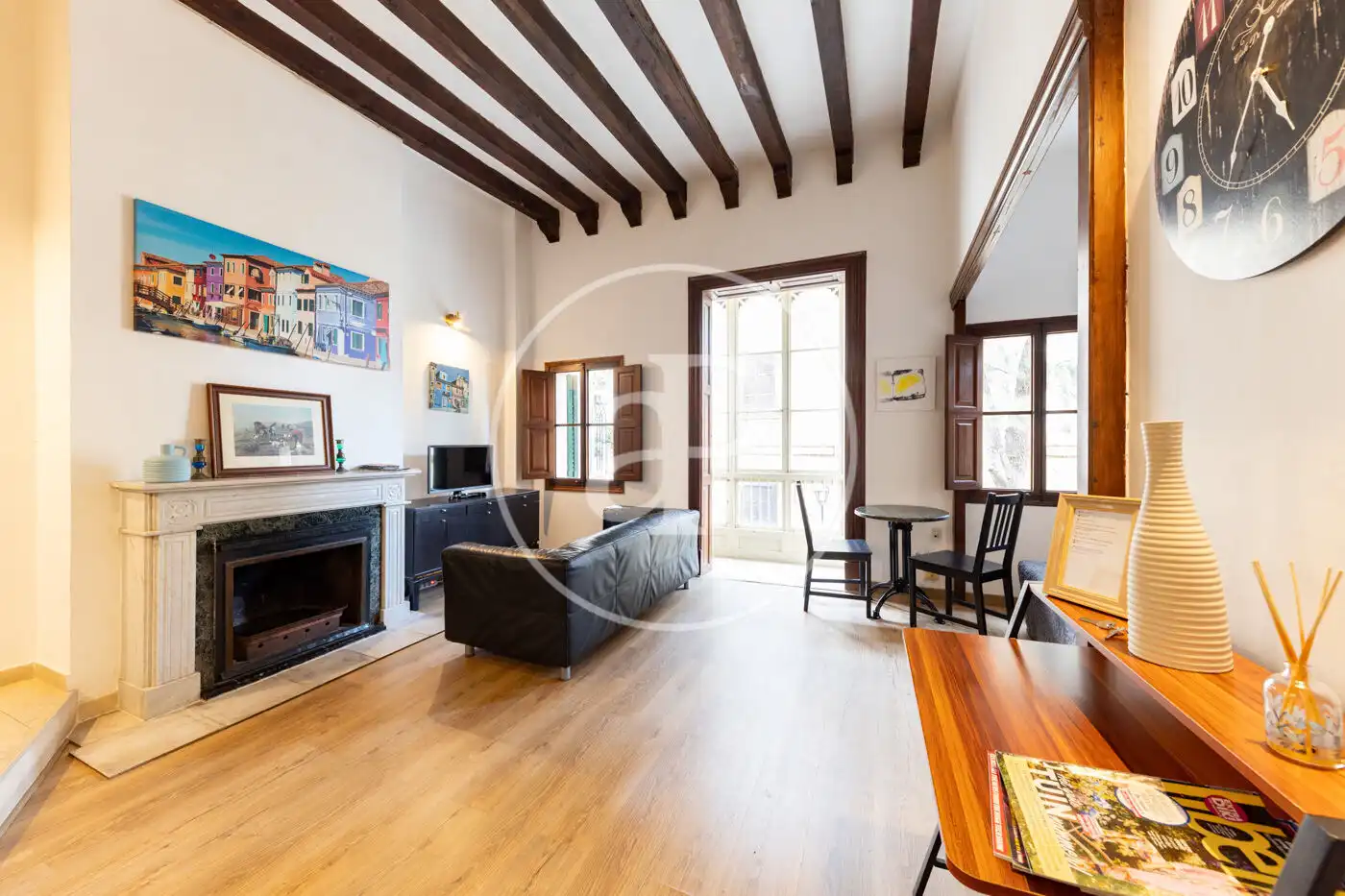 Sala de estar de Piso de alquiler en  Palma de Mallorca con Aire acondicionado y Amueblado