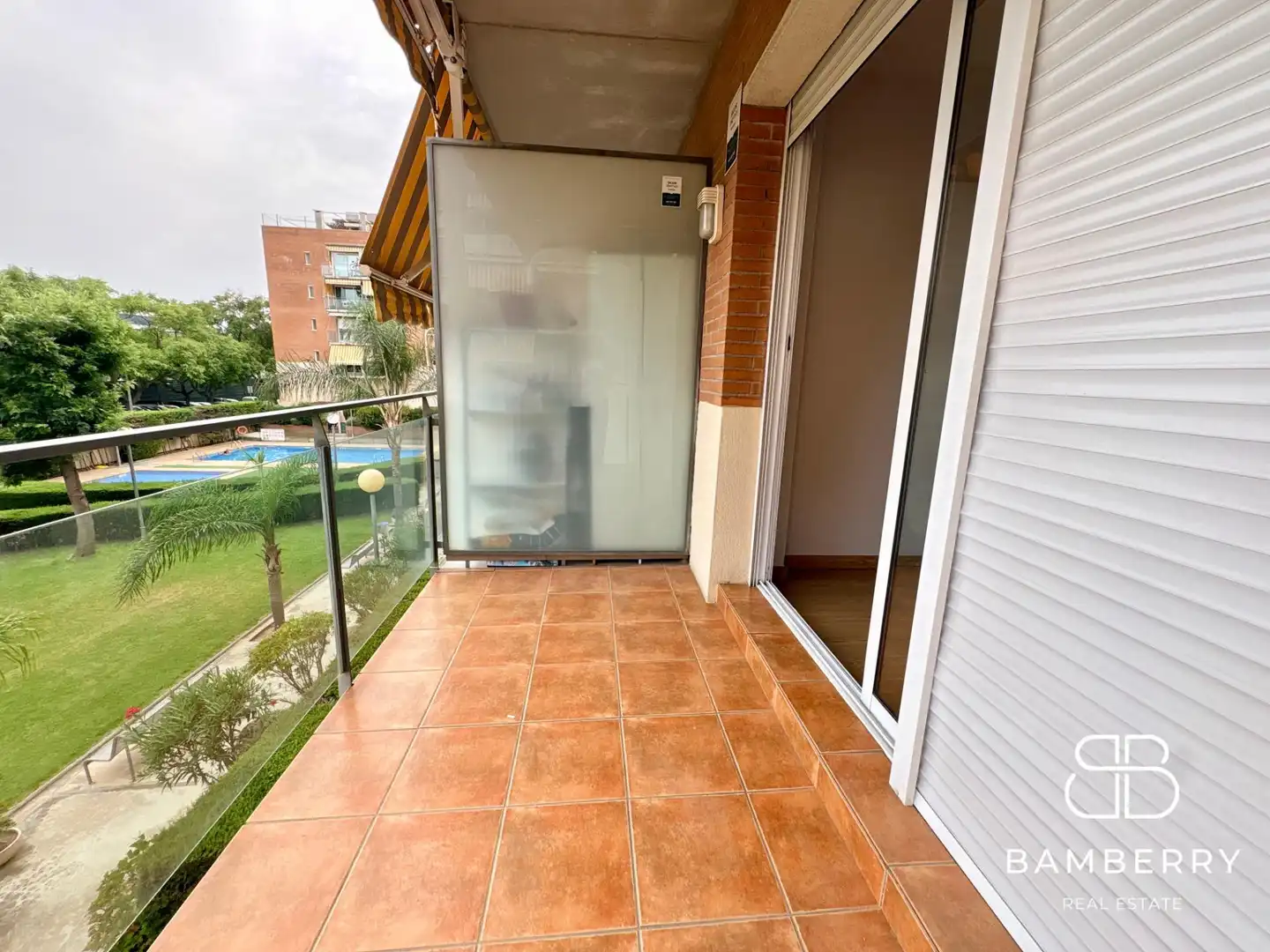 Balcony of Flat for sale in Castelldefels  with Parquet flooring and Community pool
