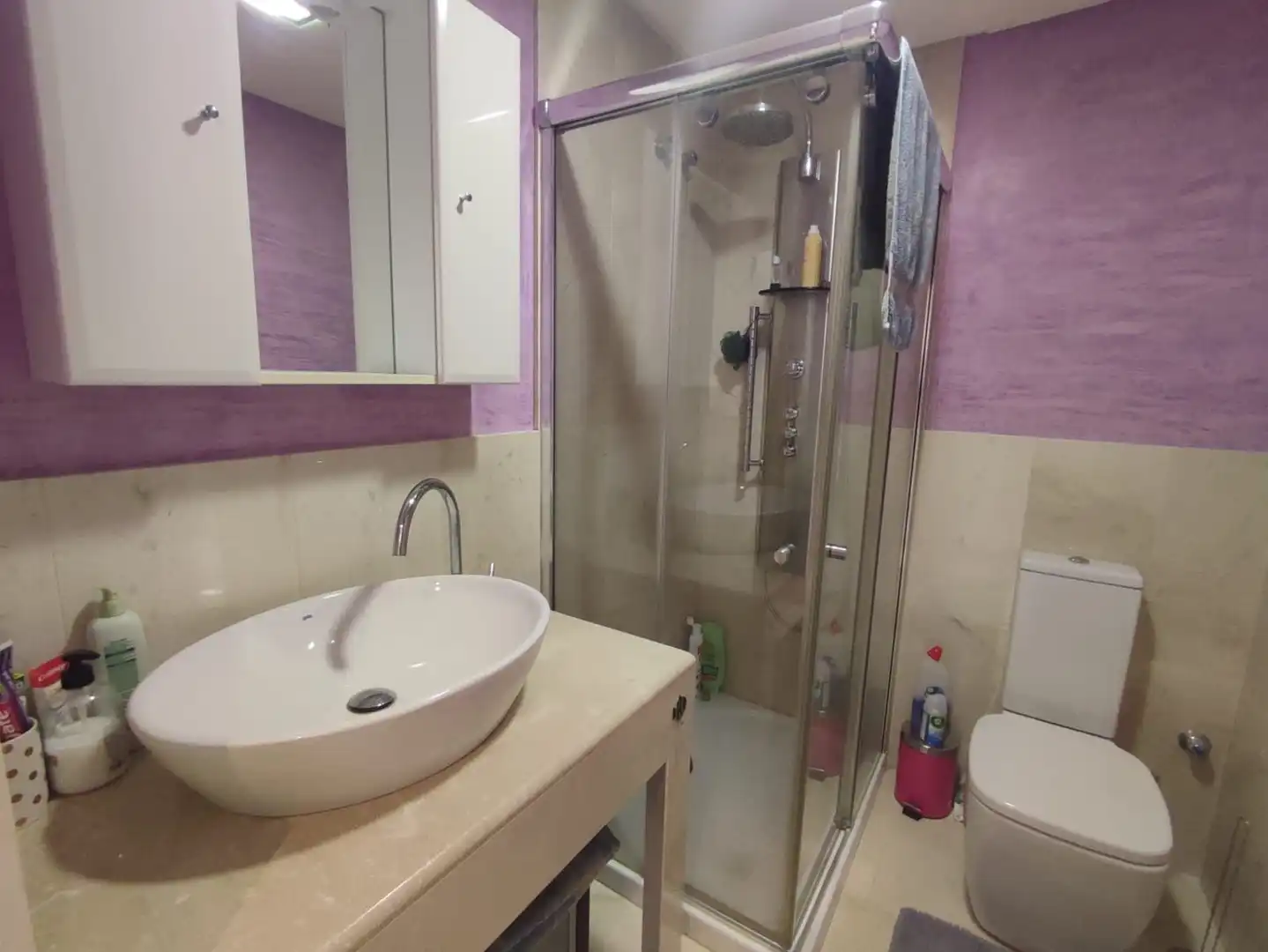 Badezimmer von Dachboden zur Miete in Guardamar del Segura mit Klimaanlage, Heizung und Terrasse