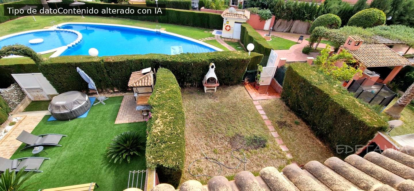 Garden of House or chalet to rent in Moncada  with Air Conditioner, Heating and Private garden