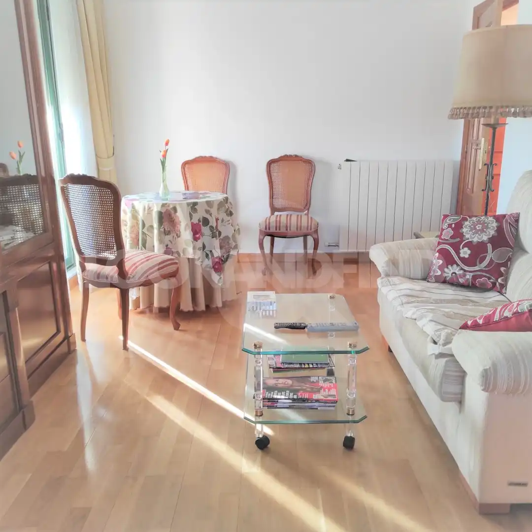 Living room of Flat for rent in Salamanca  with Heating, Parquet flooring and Furnished
