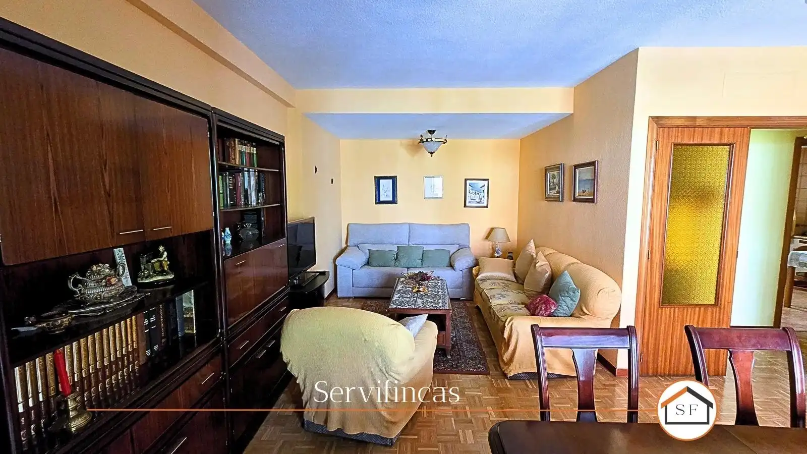 Wohnzimmer von Wohnung zum Verkauf in Madrid mit Klimaanlage, Heizung und Parkett