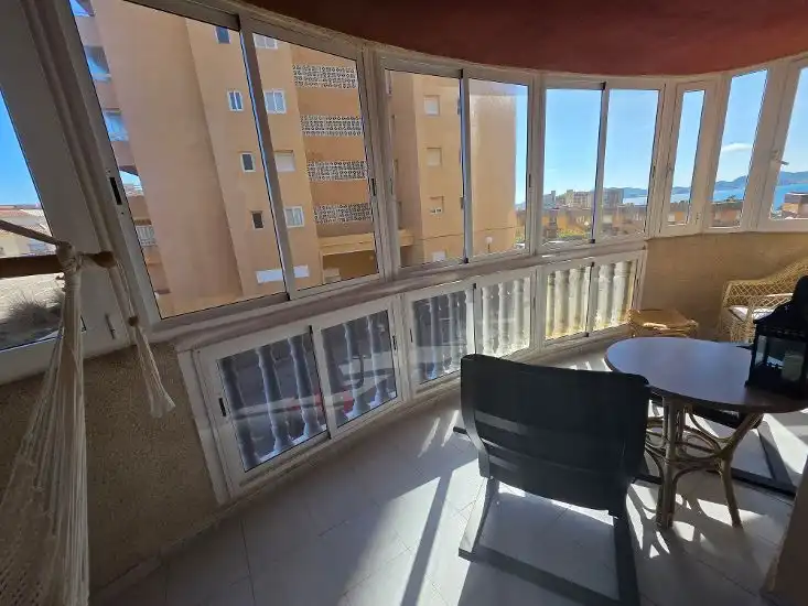 Balcony of Flat for sale in La Manga del Mar Menor  with Furnished, Balcony and Community pool