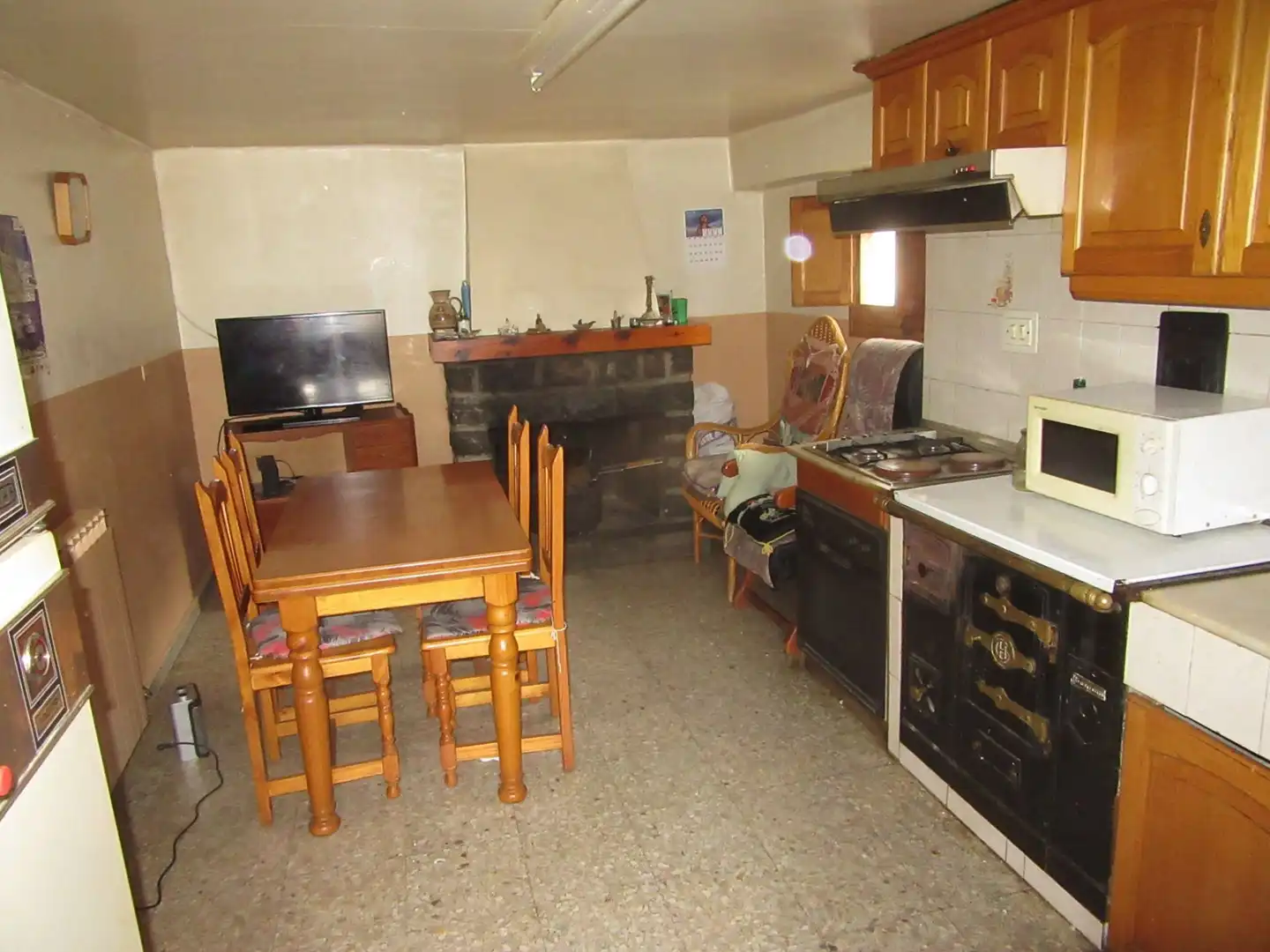 Cocina de Finca rústica en venta en Villanúa con Calefacción, Terraza y Trastero