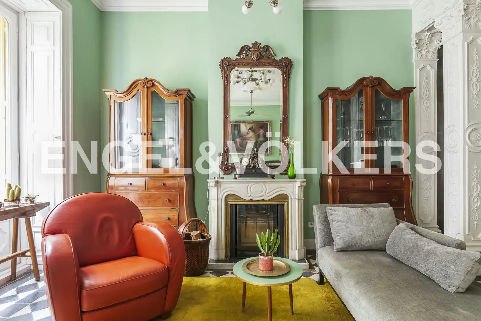 Sala de estar de Piso de alquiler en Madrid con Aire acondicionado, Calefacción y Parquet
