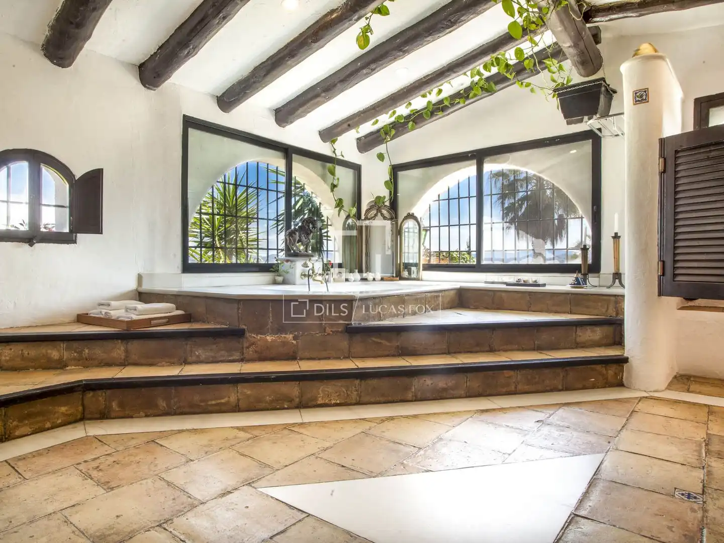 Baño de Finca rústica en venta en Canyelles con Aire acondicionado, Calefacción y Jardín privado