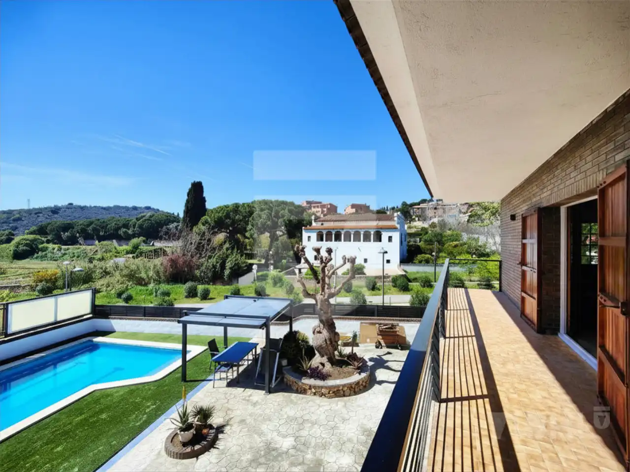 Terraza de Casa o chalet en venta en Tiana con Aire acondicionado, Calefacción y Jardín privado