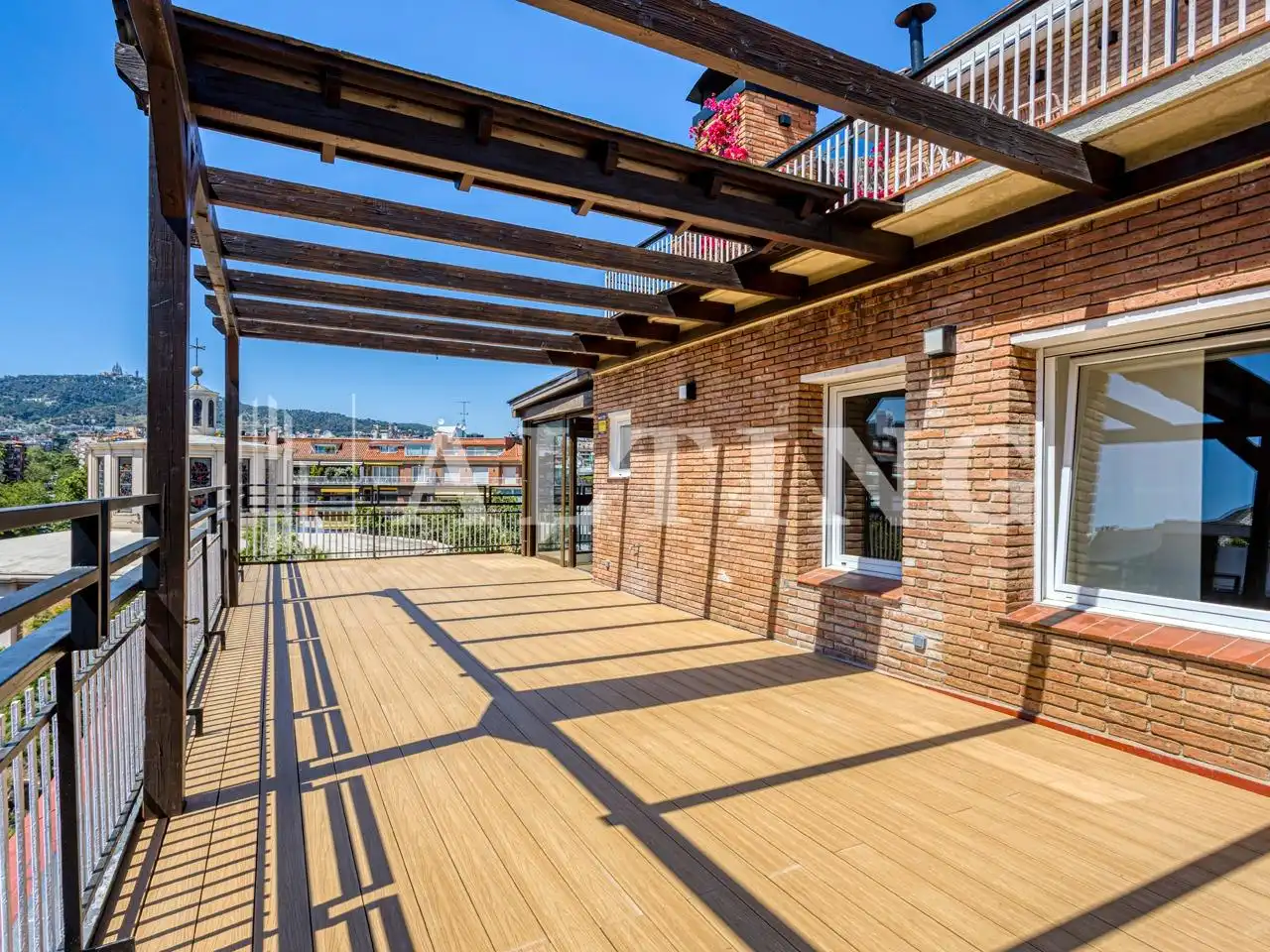 Terraza de Piso de alquiler en Barcelona con Aire acondicionado, Calefacción y Parquet