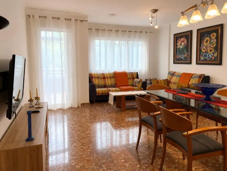 Sala de estar de Piso de alquiler en Oliva con Calefacción, Terraza y Amueblado