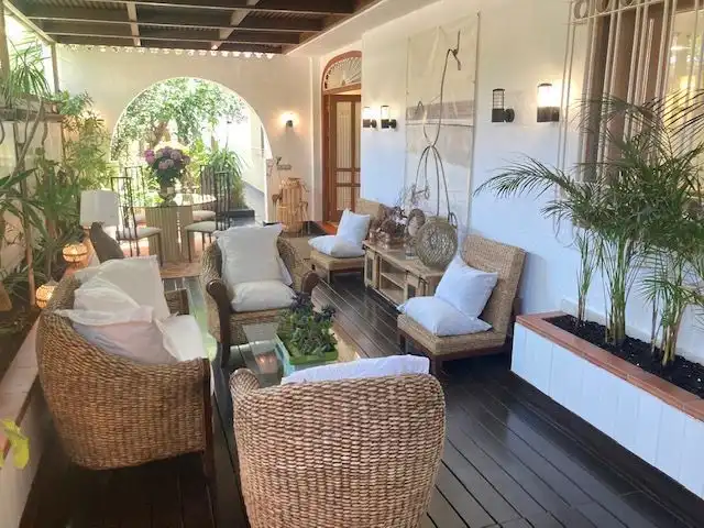 Terrassa de Casa o xalet en venda en Roquetas de Mar amb Aire condicionat, Calefacció i Jardí privat