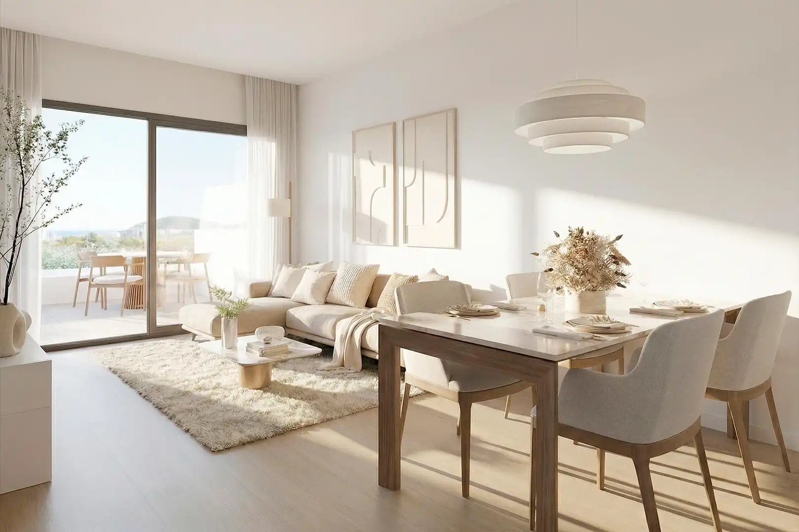 Living room of Attic for sale in Finestrat  with Terrace, Storage room and Sauna