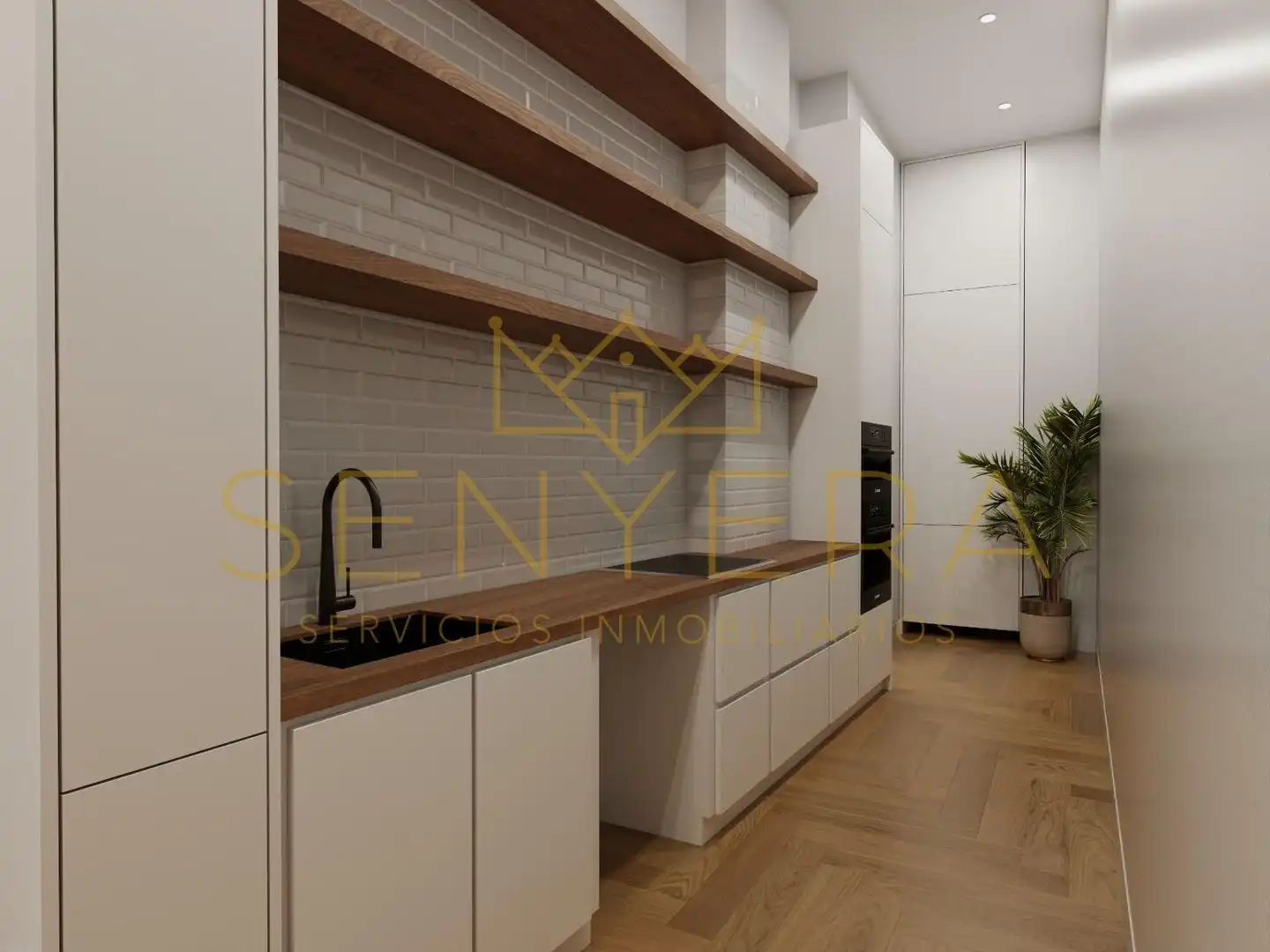 Cocina de Estudio en venta en Valencia con Aire acondicionado y Parquet