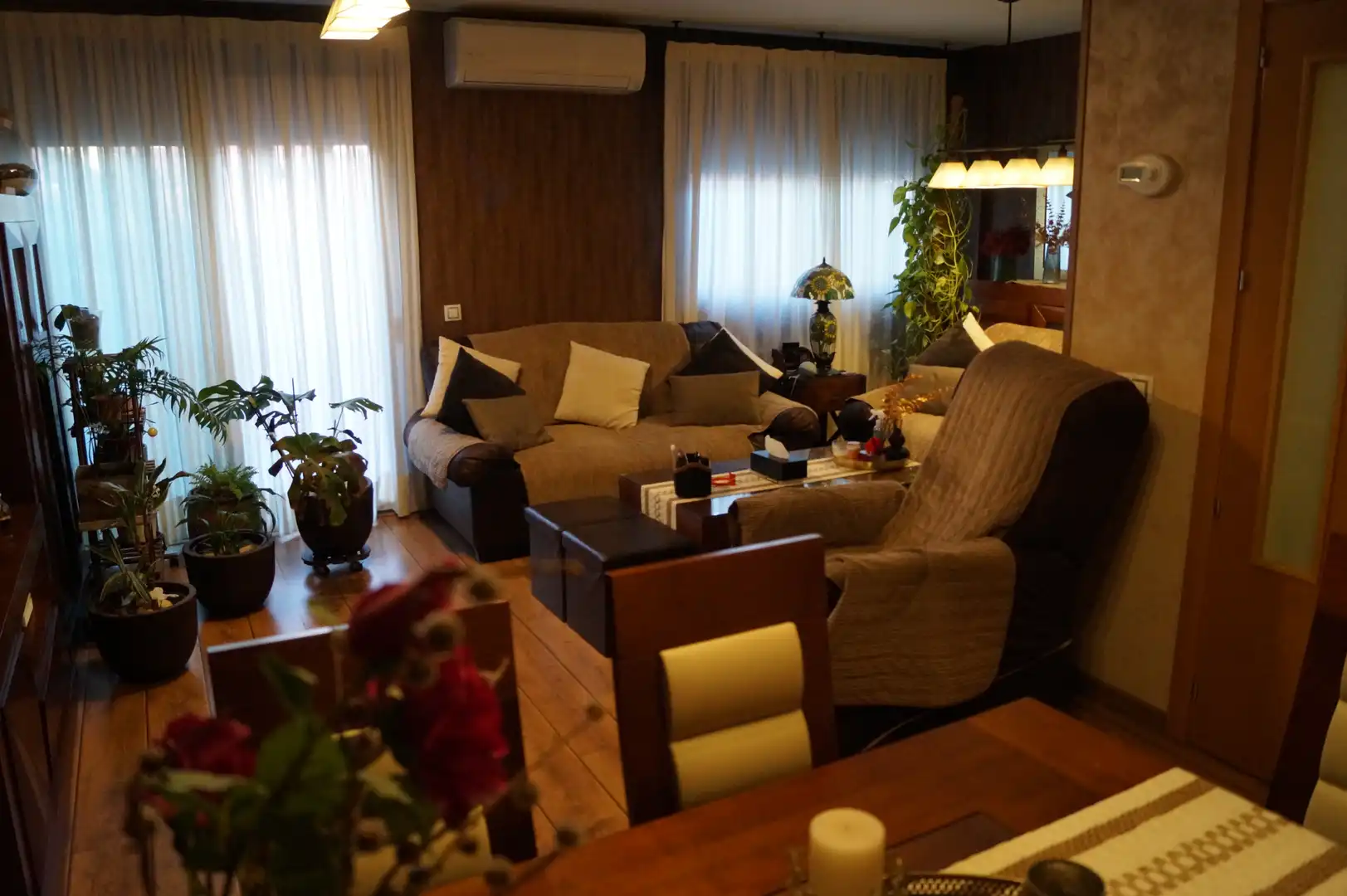 Sala de estar de Casa adosada en venta en Guadalajara con Jardín privado y Piscina
