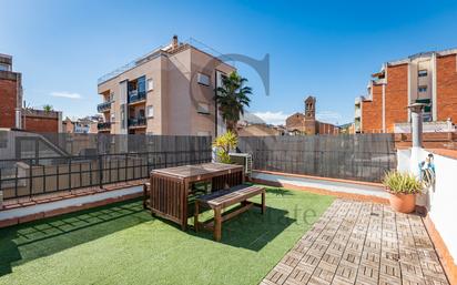 Terrace of Single-family semi-detached for sale in  Barcelona Capital  with Air Conditioner, Heating and Parquet flooring