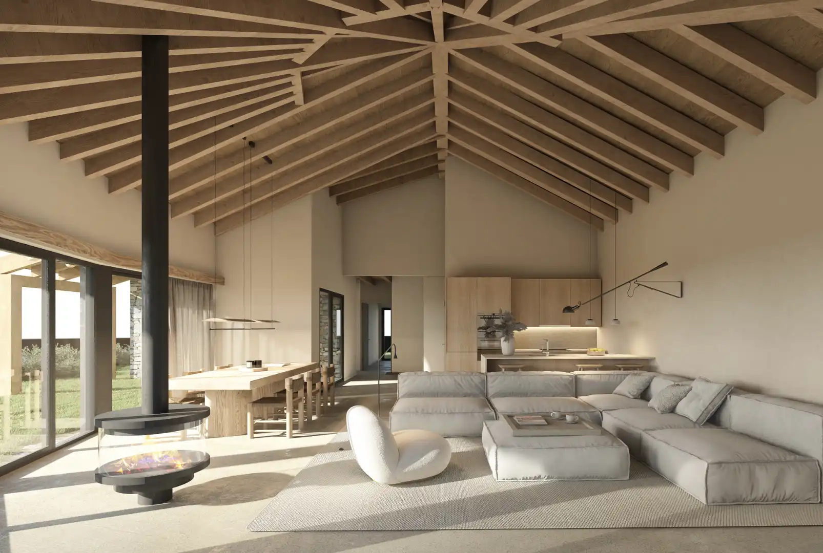 Sala de estar de Casa o chalet en venta en Angoustrine  -  Villeneuve - des - Escaldes con Aire acondicionado, Calefacción y Jardín privado