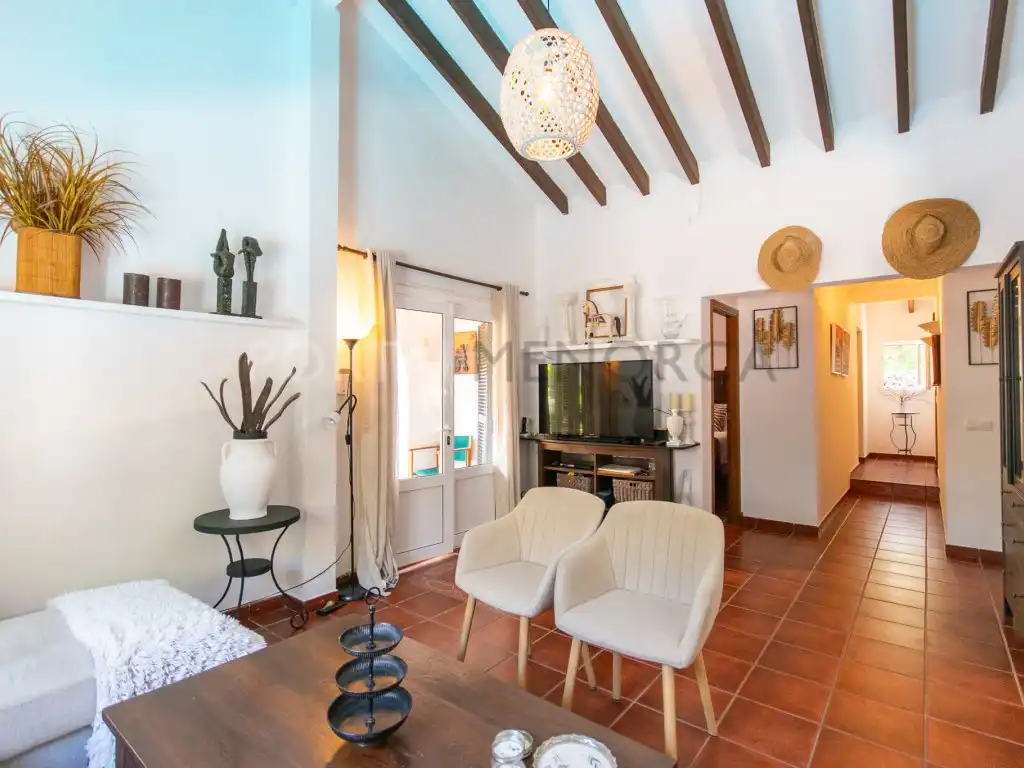 Sala d'estar de Casa o xalet en venda en Es Mercadal amb Aire condicionat i Piscina
