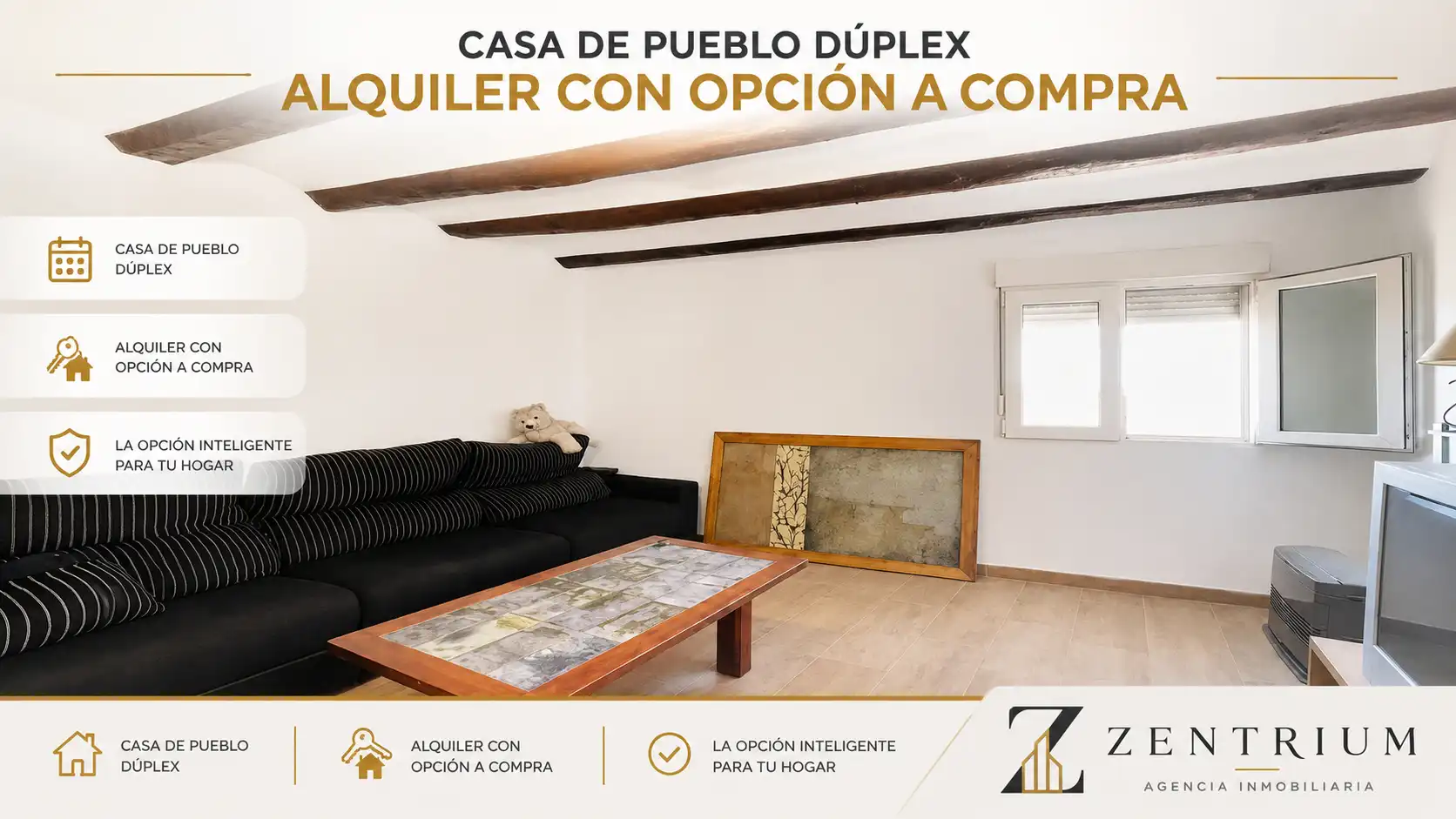 Sala d'estar de Casa adosada en venda en Magallón amb Moblat