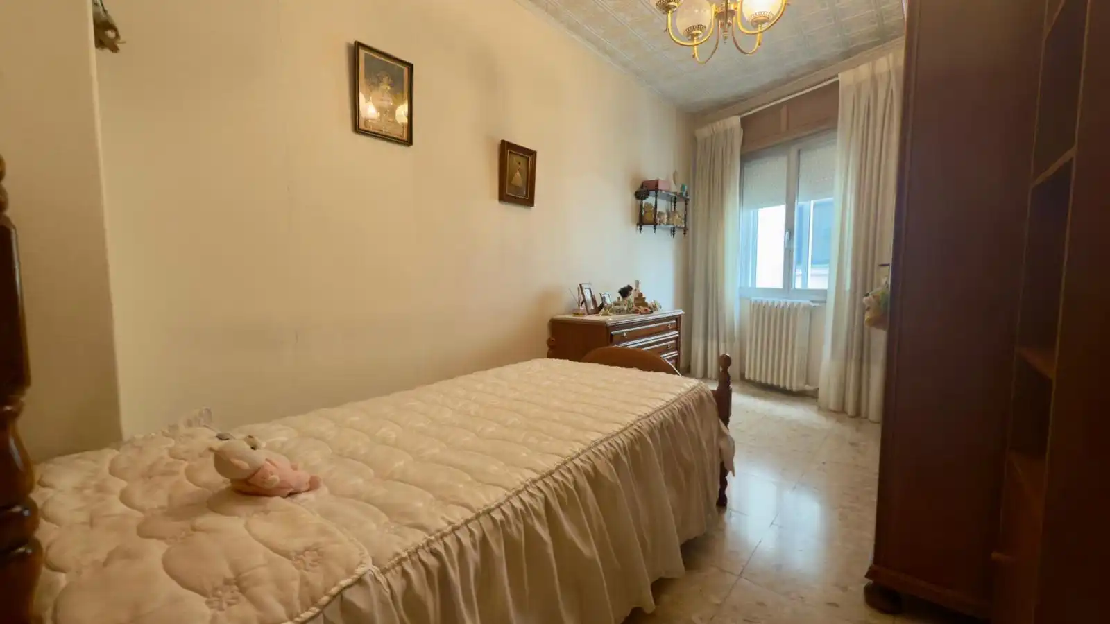Bedroom of Flat for sale in Ourense Capital   with Heating, Storage room and Furnished