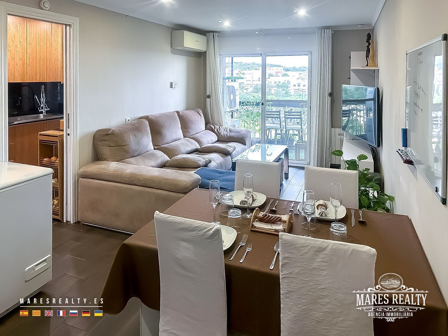 Sala d'estar de Pis en venda en Mataró amb Aire condicionat, Calefacció i Terrassa